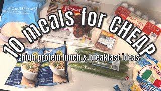10 MEALS FOR CHEAP! Easy High Protein Meal Prep in Under 30 Minutes!