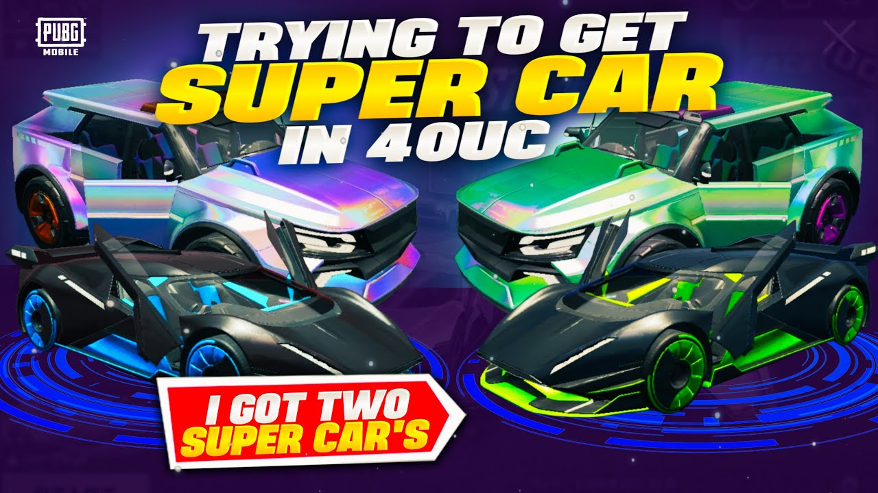 OMG! Got 2 Super Cars |Pubg Mobile Official Sport Cars | Lucky Crate Opening/BGMI