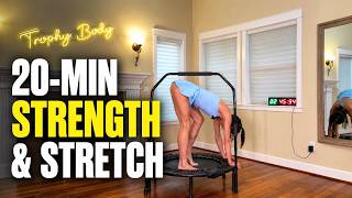 20-Min 90/30 Rebounder Intervals Workout for Full Body Toning | At-Home Routine screenshot 3