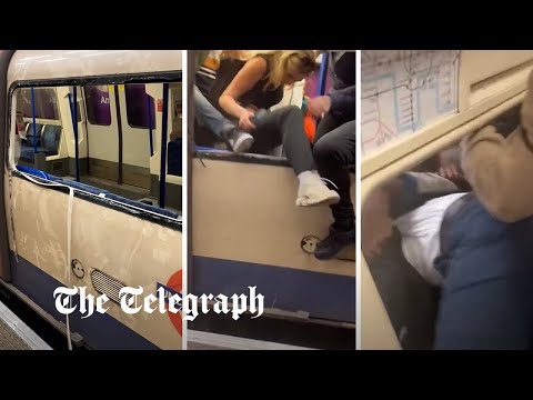 London tube passengers smash windows to escape smoke-filled carriages