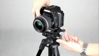 Kiwifotos KTP-1424 Professional Portable Tripod features a quick-release mounting plate system