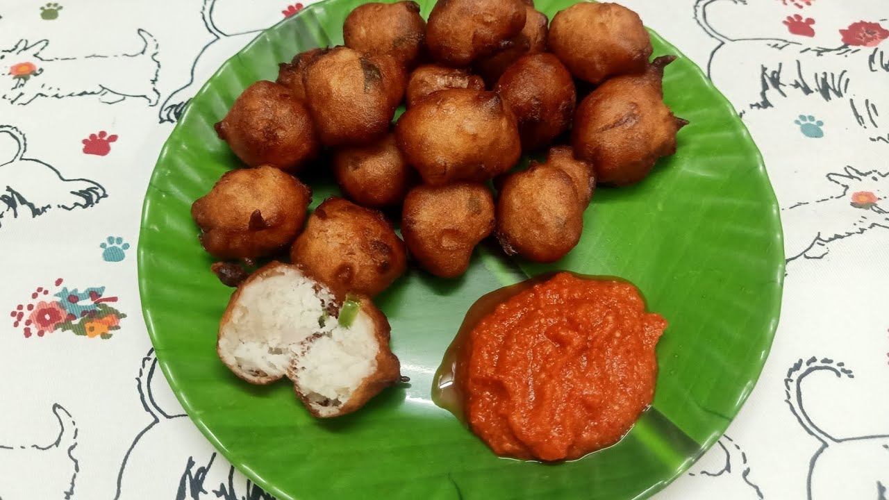 Vijayawada special Punugulu with kaaram chutney//விஜயவாடா ஸ்பெஷல்