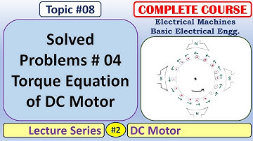 08 Solved Problems # 04 - Torque Equation of DC Motor