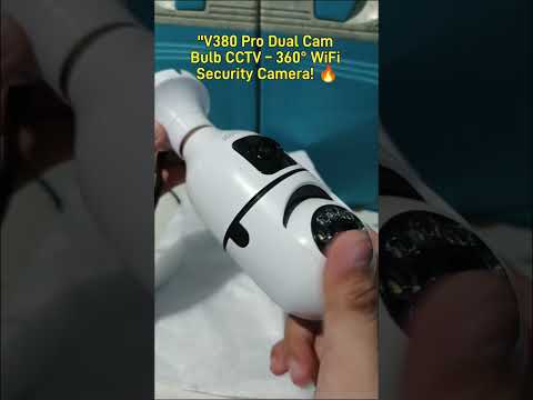 Dual Lens CCTV Bulb Camera With Voice Auto Tracking Smart Security Camera #shopee