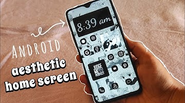 Android home screen aesthetic, Black and White anime theme. #homescreen  #aestheticphone.