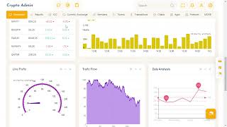 Bitcoin Bootstrap Dashboard Admin Template with Light LTR Theme