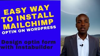 How To Install Mailchimp Optin Form On Your Landing Page  Wordpress Instabuilder