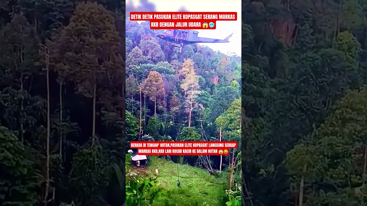Detik detik menegangkan pasukan elite kopasgat serbu markas kkb 😱🥶 
