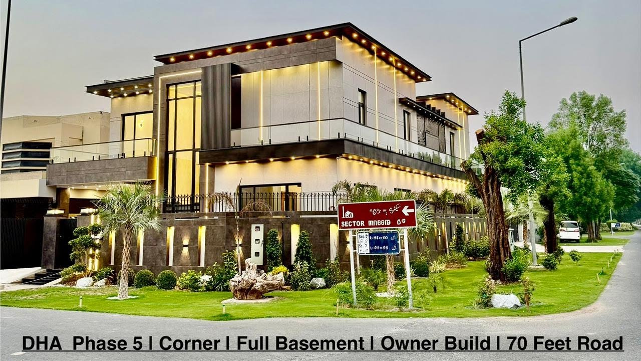 1 Kanal Brand New Corner House | DHA Phase 5 Block D | 7 Beds + Basement | Iconic Homes | For Sale