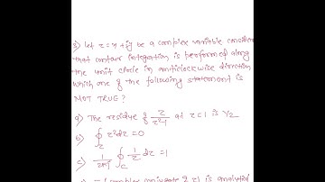 Complex Variables Gate 2014 to Gate 2016.