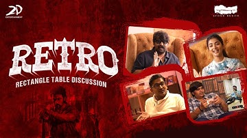 Rectangle Table Discussion with Team #Retro Pooja Hegde, Karthik Subbaraj, Karunakaran & Joju George