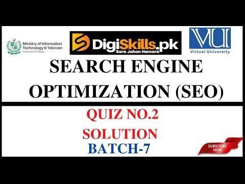 Digiskills SEO (Search Engine Optimization) Quiz-02 Solution Batch-07 