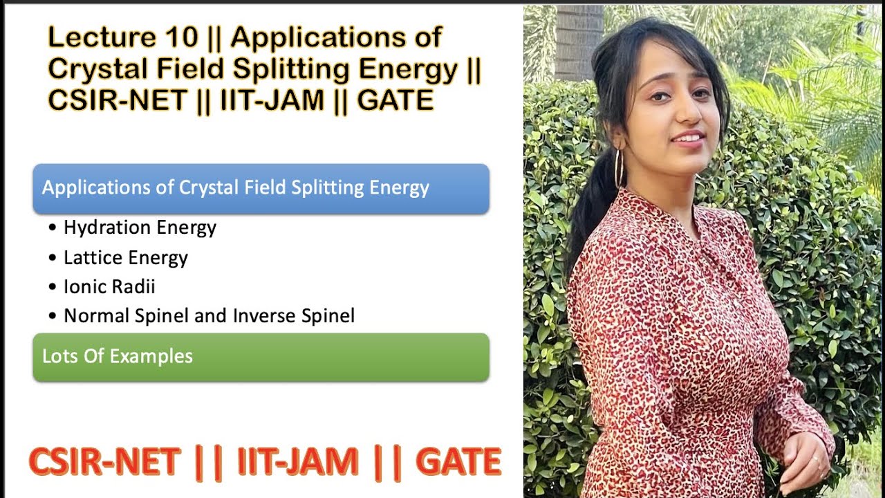 Applications of Crystal Field Splitting Energy | CSIR-NET | IIT-JAM | GATE