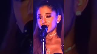 When arianas throat made a? heart shape?? arianagrande shorts heartshape ♠ live concerts