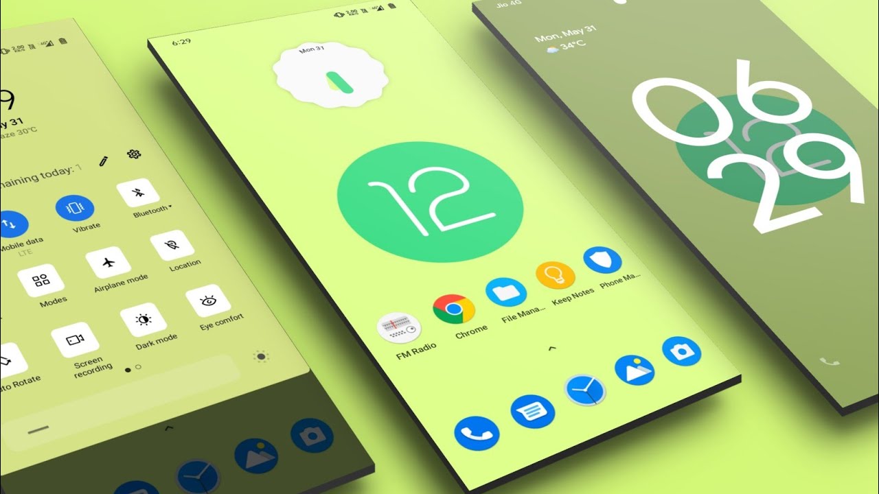 Android 12 theme for realme and Oppo || Fullpack theme for realme and ...