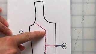 Full Bust Adjustment - Side Dart - How to make a bust bigger on your sewing pattern with a side dart