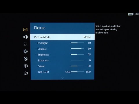 Samsung UE55JU6400 Picture Settings