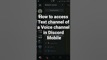 How to access Text channel of a Voice channel in Discord Mobile #roduz #discord #howto #how #text