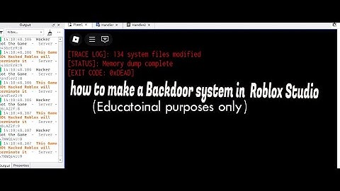 How to Make Backdoor Systems in Roblox Studio | Roblox Scripting Tutorials