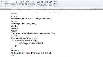 WRAP METHOD IN JQUERY DEMO TAMIL