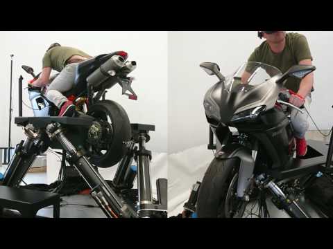 Cruden B306-HMD motorcycle simulator - first footage