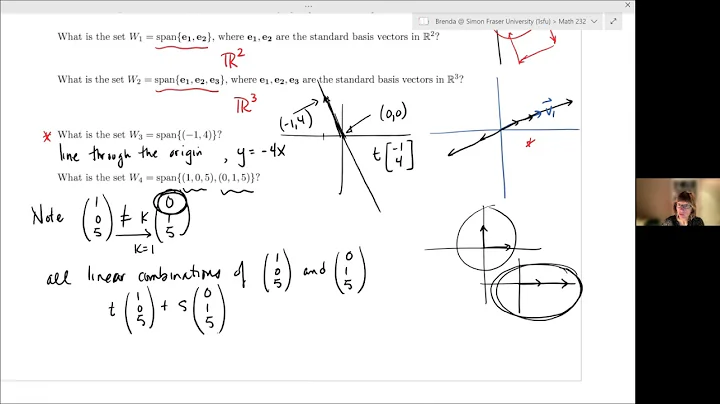 SFU Math232 1.2 Span and Linear Independence