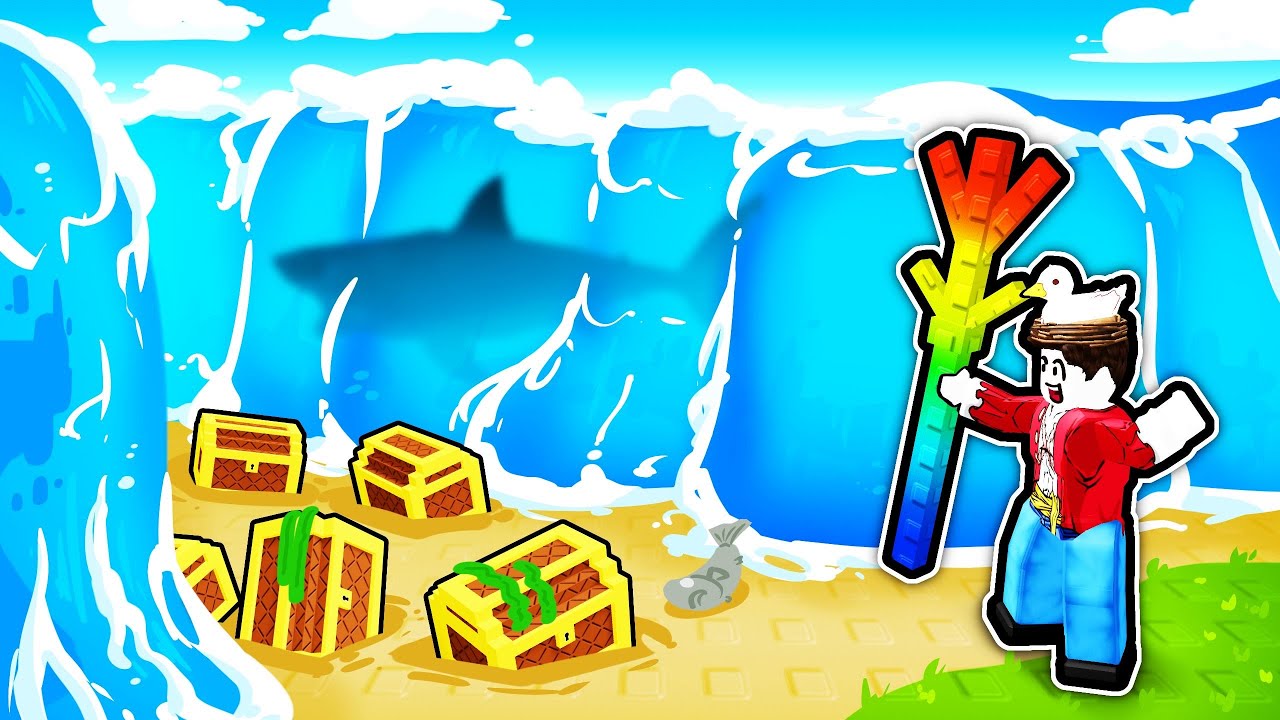 Splitting the Sea to find INSANE Treasure in Roblox