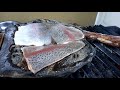 salmón a la piedra