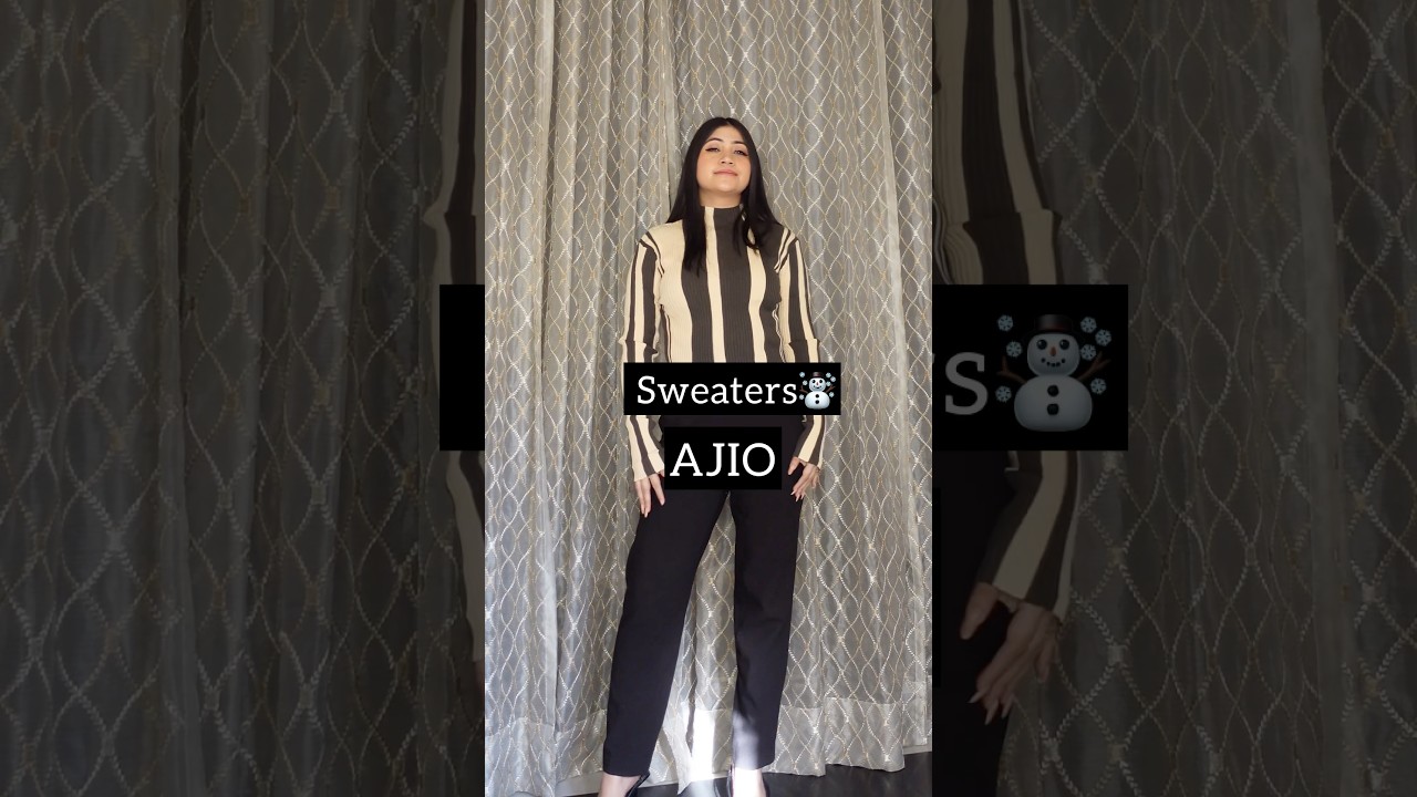 Sweaters from AJIO| AJIO Winter Wear Haul| Renigraphy 