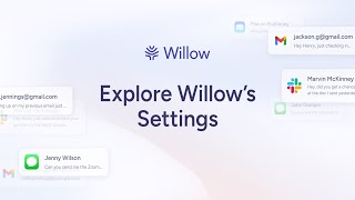 Important Settings in Willow - Willow 101
