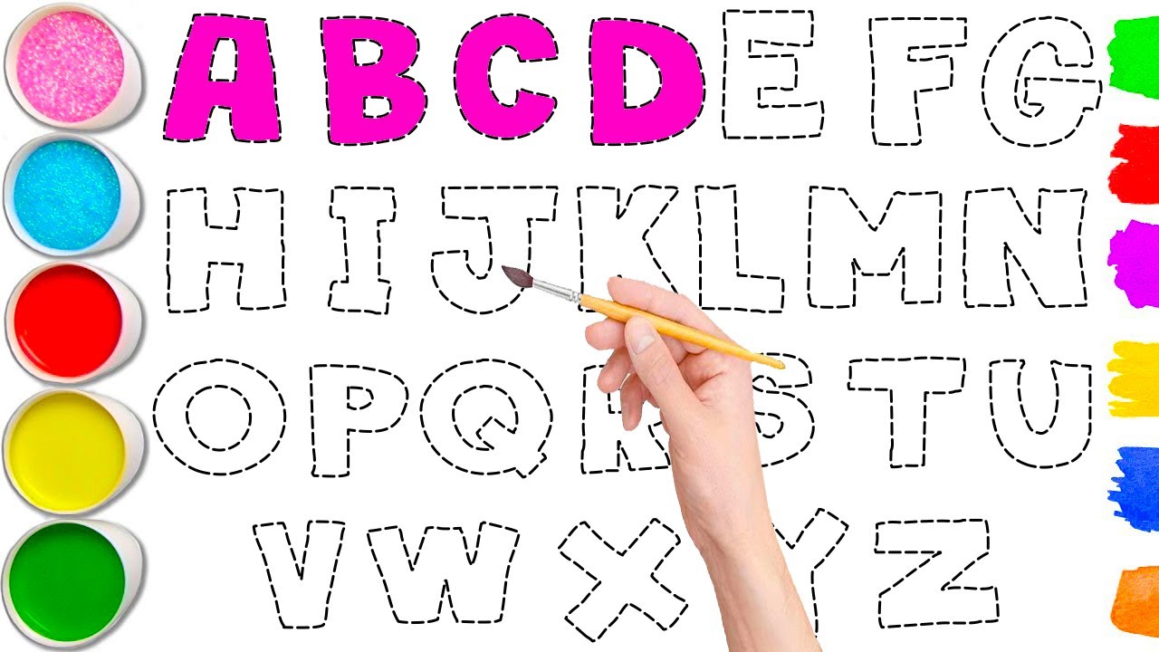 Learn ABCDEFGHIJKLMNOPQRSTUVWXYZ - Write & Read Alphabet for