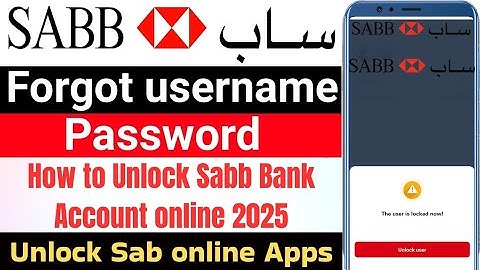 SABB Bank Account Unlock Kaise Kare? | Forgot Username & Password 2025 Guide