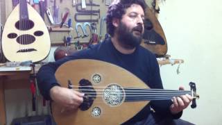 Aeabic oud double soundboard plsyed by Kyriakos made by D.R