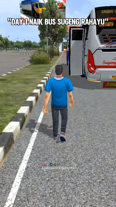 DAY 1 NAIK BUS SUGENG RAHAYU...‼️👆😁 #shorts #bussid #memes