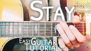 Stay Post Malone Guitar Lesson for Beginners // Stay Guitar // Lesson #475