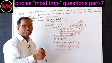 Class 10 circles most important questions part 7  "Ncert" boards 2022 by Rajkumar sir