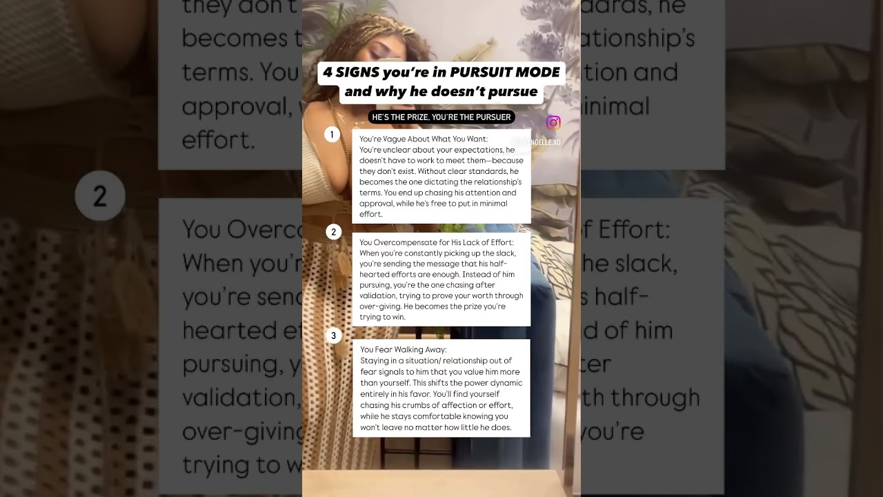 4 signs you’re in PURSUIT mode 