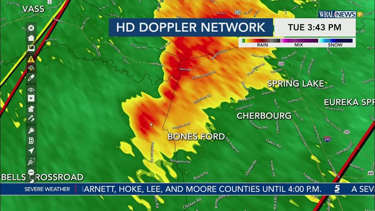 Latest on Tornado Warnings in North Carolina; Warnings until 9PM, 115K