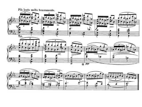 Schumann. Carnaval Op. 9. 5. Eusebius. Partitura. Audición.