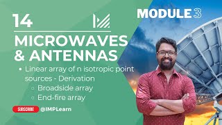 Array of n point sources derivation | Broadside & endfire array | MWA | Module 3 | Lecture 14 News