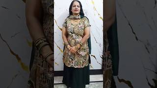 short kurti with umbrella plazo cutting & stitching #kurti #plazo #dress #shorts