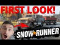 SNOWRUNNER FIRST LOOK - It&#39;s So SNOWY and WONDERFUL!