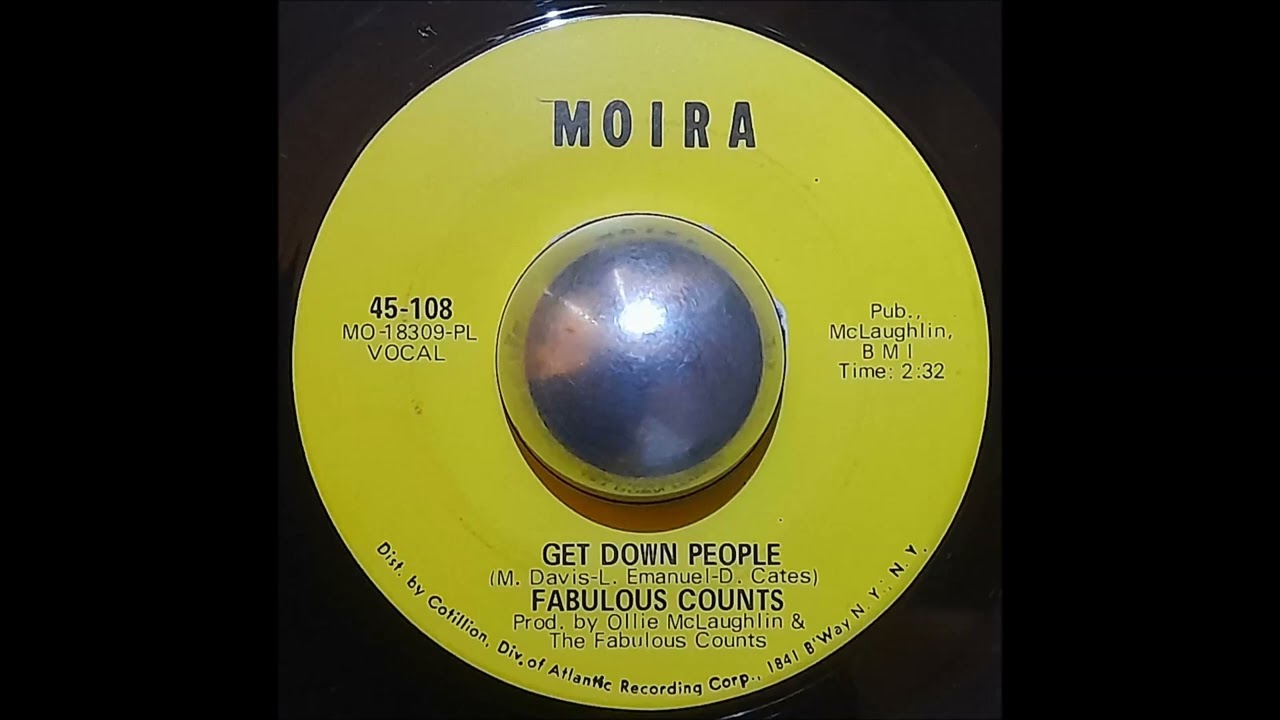 Fabulous Counts - Get Down People  (7" Vinyl HQ)