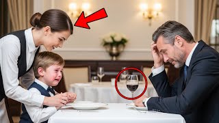 O filho do bilionário não parava de chorar no restaurante — até que a garçonete disse: 'Ele só pr...