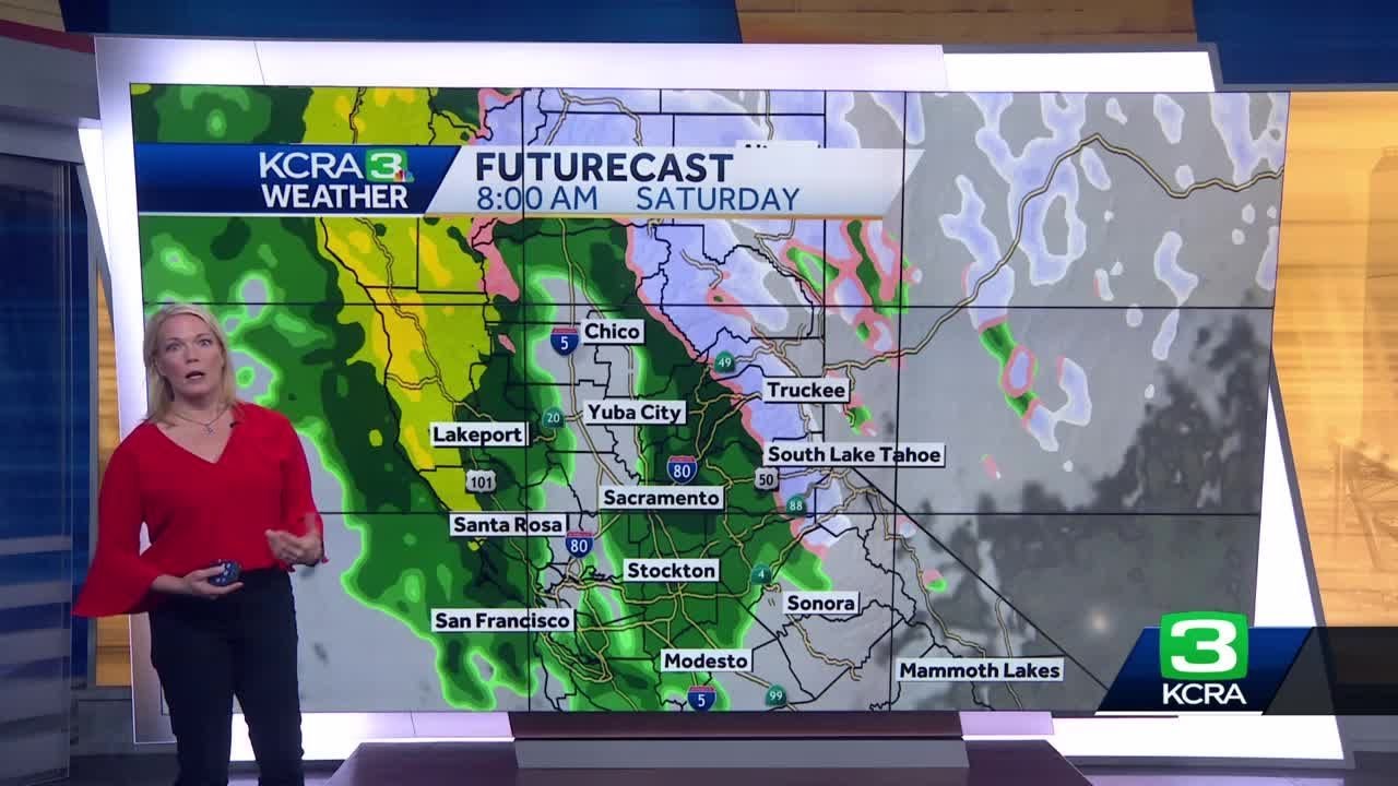 Next California Storm | Timeline for rain and snow on Saturday - YouTube