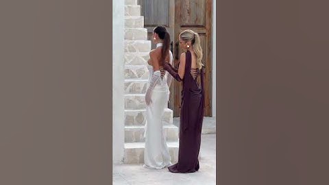 The Perfect🥀 Our LIORA Maxi Dress In Ivory🤍 & Chocolate🤎 #fashion #model #style #outfit #shorts