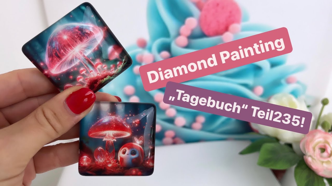 Diamond Painting „Tagebuch“ Teil235!🙃💚 Leuchtsteine versiegeln, geht das!? 🤔