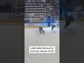 Toronto Maple Leafs warming up ahead of Game 2 tonight in Toronto