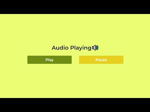 How to Play Sound on Button Click in HTML and Javascript | Demo