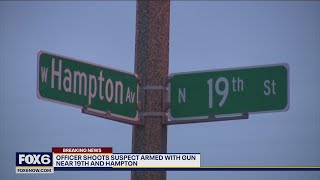 Officer shoots suspect armed with gun | FOX6 News Milwaukee
